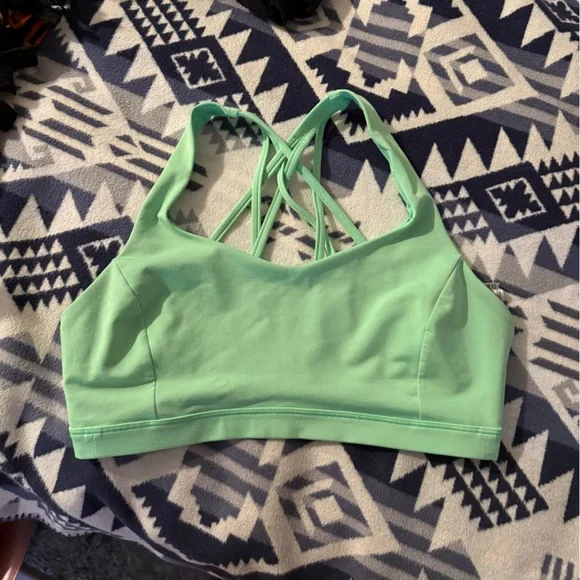Lululemon Athletica Light Green Sports Bra - Picture 3 of 10